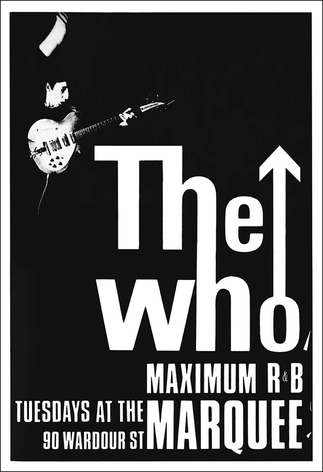 THE WHO 1966 Max R & B Marquee Concert Poster  - Image 1 of 1
