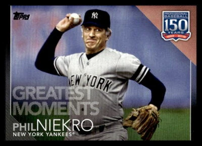 2019 Topps Update Phil Niekro  #150-72 New York Yankees Baseball Card - Image 1 of 2