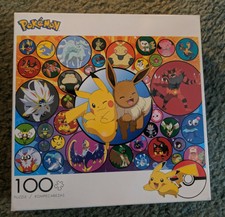 Pokemon 100 Piece Jigsaw Puzzle-Nintendo-Pikachu-Eevee- Buffalo Games *NEW*