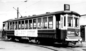 5B885 RP 1953 BC Elektro Eisenbahnwagen #325 50. HAUPTSCHILD - Bild 1 von 1