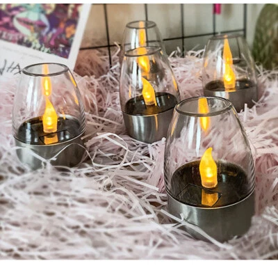 5er/Set Solar Kerzen LED Solarleuchte Garten Deko Kerzenleuchte Außen Lampe Neu - Bild 1 von 4