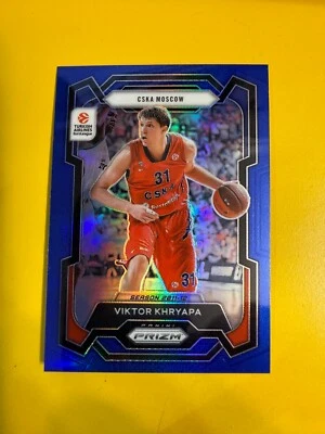 BRS27842 2023-24 Turkish Airlines EuroLeague Prizms Blue #162 Victor Khryapa/199 - Image 1 of 2