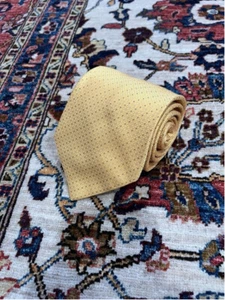 Men’s Luxury Stefano Ricci 100% Silk Yellow Geometric Neck Tie - Picture 1 of 5