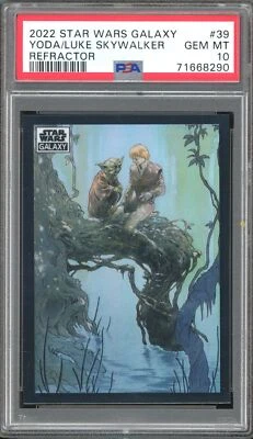 2022 Star Wars Galaxy Yoda and Luke Skywalker #39 PSA 10 Gem Mint - Image 1 of 2