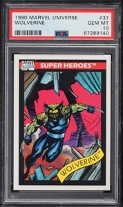 1990 Impel Marvel Universum Karte # 37 Wolverine PSA 10 EDELSTEINE NEUWERTIG - Bild 1 von 2