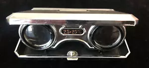 Vintage Sport Glass 2.5X Folding Opera Glasses 2.5x25mm Made in Japan - Picture 1 of 9