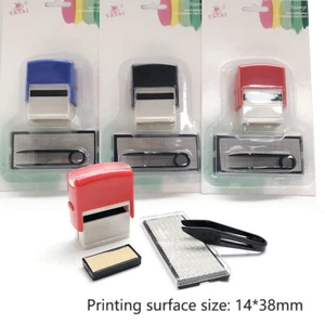 Rubber Stamp Kit DIY Custom Personalized Self Inking Business Address Name F3-mx - Picture 1 of 15