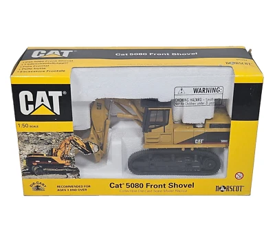 NORSCOT 55004 Cat 5080 Tracked Front Shovel Diecast Model in 1:50 Scale Boxed - Image 1 of 4