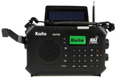 Kaito KA700 Bluetooth Dynamo & Solar Powered AM FM NOAA Radio w/ USB AC Adapter! - Image 1 of 2