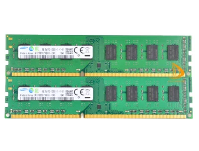 Samsung 2x 8GB PC3 12800U 2RX8 DDR3 1600 MHz DIMM Arbeitsspeicher RAM Memory new - Bild 1 von 4