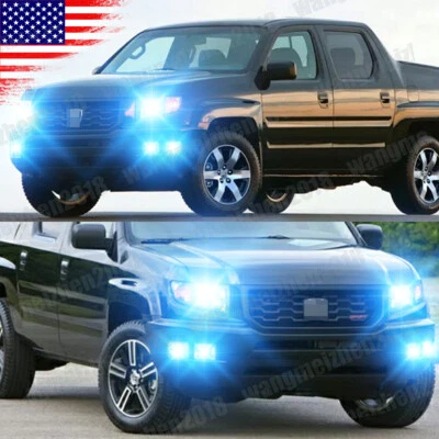8000K LED Headlight Bulb Fog Light Conversion Kit for Honda Ridgeline 06-2014 - Image 1 of 4