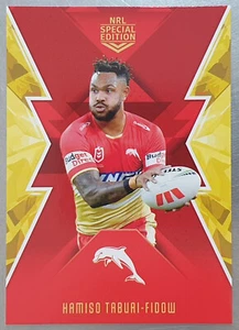 NRL 2025 Best & Less Dolphins Hamiso Tabuai-Fidow "The Hammer" Base Card BL15 - Imagen 1 de 2