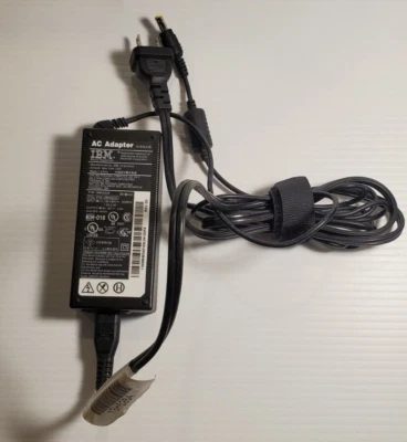 Cargador adaptador de CA para computadora portátil IBM genuino de fabricante de equipos originales p/n 08k8204 punta amarilla 16 voltios 4,5 amperios Foto 1 de 4