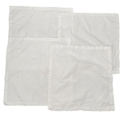 WATERFORD Linens by home fashions Set of 4 White 100% cotton Damask Napkin 20X20 - Image 1 of 4