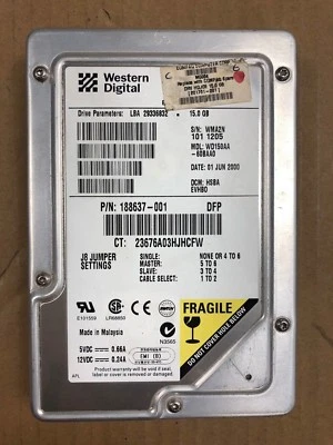 Compaq 201761-001 Western Digital WD150AA 15GB 5400 RPM 3.5" Internal IDE HDD - Image 1 of 3
