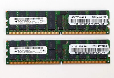 Micron Axiom 16GB (2X8GB) PC2-5300P-555-13-L0 DDR2-667 ECC RDIMM Server Memory - Image 1 of 4