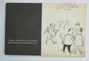 Vintage VW Volkswagen Dealer Promo Joke Cartoons Softcover, Maryland Imported Ca - Picture 1 of 12
