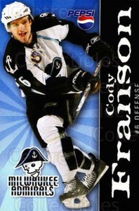 2007-08 Milwaukee Admirals Pepsi #3 Cody Franson