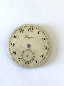LONGINES ENAMELD DIAL POCKET WATCH 29MM -  USED - Picture 1 of 3