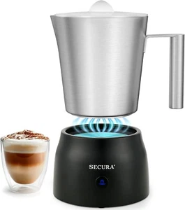Stainless Steel Electric Milk Frother & Hot Chocolate Maker - 17oz Capacity - Picture 1 of 10