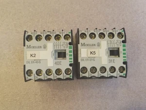 lot of 2 Moeller DIL ER-40-G and DIL ER-31-G Relay With 24 VDC Coil - Picture 1 of 3