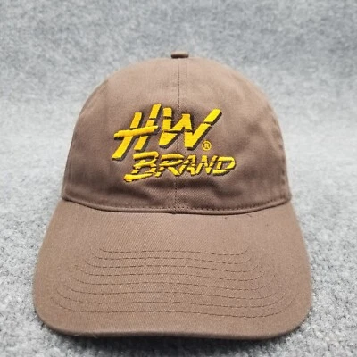 Gorra Marca HW Marrón Correa Trasera Para Hombre Ajustable Hutchison Ganadería Ganado Foto 1 de 4