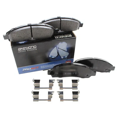 Conjunto de pastilhas de freio dianteiras de cerâmica Akebono ProACT para Chevy Colorado GMC Canyon Isuzu - Imagem 1 de 4
