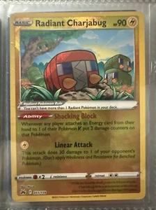 Radiant Charjabug 051/159 - Crown Zenith - Ultra Rare Holo Pokemon Card NM - Picture 1 of 1