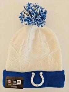 New Indianapolis Colts Women's Snow Crown NFL New Era Sport Knit Hat - Picture 1 of 5