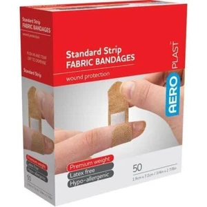 AEROPLAST Band-Aid Premium Fabric (Box 50) | PACK OF 12 - Picture 1 of 1