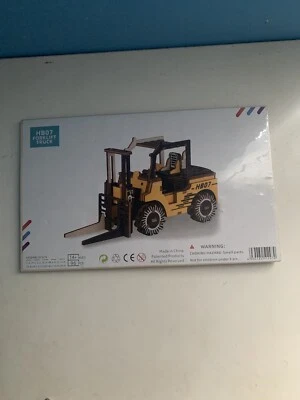 3D Wood Puzzle HB07 Forklift Truck New - Image 1 of 4
