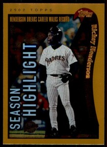 2002 TOPPS #333 RICKEY HENDERSON SAN DIEGO PADRES