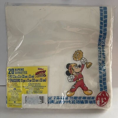 NUEVO Paquete de 20 servilletas de papel Disney Mickey Mouse Roadster Racers Foto 1 de 2