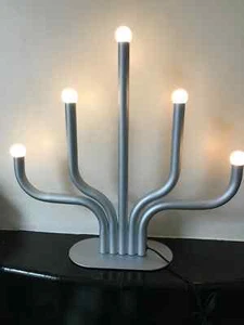Ikea Frojda LED Table Decoration with Stand Silver Colour 40cm Candelabra Light - Picture 1 of 17