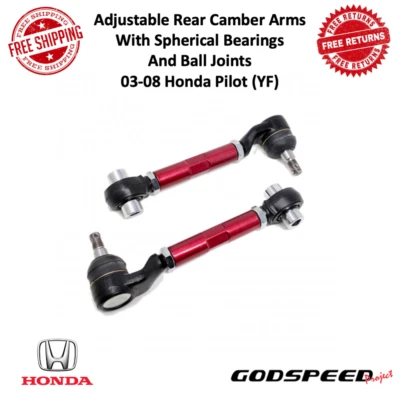 Godspeed Rear Camber Arm w Spherical Bearing Ball Joint For 03-08 Honda Pilot YF - Image 1 of 4