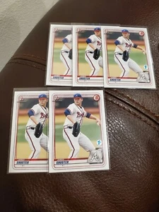2020 Bowman Draft 1st Edition Base #BD-16 Jared Shuster Atlanta Braves lot of 5 - Picture 1 of 3