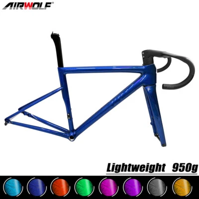 AIRWOLF Carbon Rennrad Rahmen 700x28c Fahrrad Lightweight 850g Road Bike Frame - Bild 1 von 4