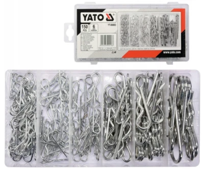 Federsplinte Sortiment Federstecker Federvorstecker Sicherungssplinte 150-tlg - Bild 1 von 4