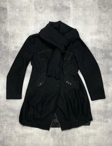 Marithe Francois Girbaud Damen Wollmantel Jacke Schalkragen Gr. L Made in Italy - Bild 1 von 12