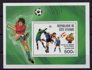Ivory Coast Michel No. Block 19 Football mint - Picture 1 of 1