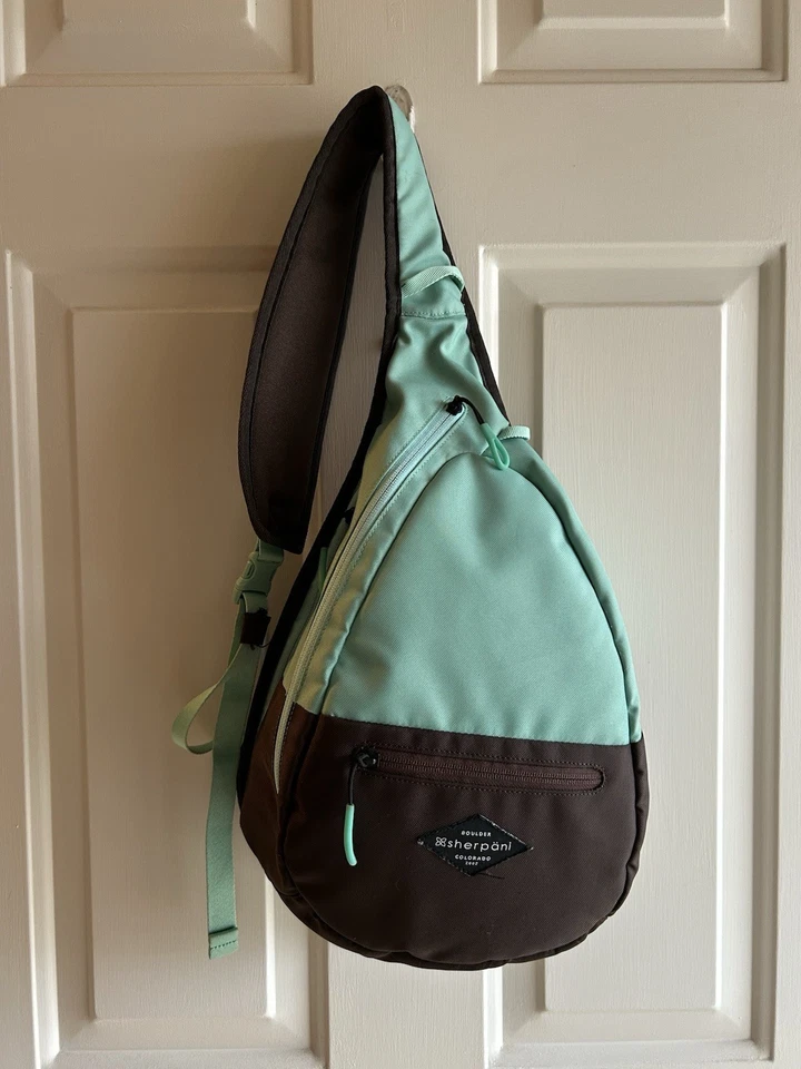 SHERPANI ESPRIT, ESTILINGUE ANTI-ROUBO estilo turquesa e marrom CROSSBODY  - Imagem 1 de 4