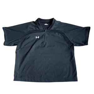 Under Armour Black Youth XL Unisex Lightweight & Breathable Batting Cage Jacket - Picture 1 of 9