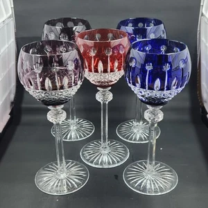 GODINGER King Louis Hock Wine Crystal Legends Cut-to-Clear Blue - Picture 1 of 9