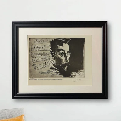 Pablo Picasso Hand-Signed Original Print With COA and +$3,500 USD Appraisal - Image 1 of 4