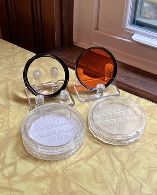 Asahi Pentax 49mm O 2 Orange Lens Filter & 49mm Close Up Lens No. 1 with Cases - Image 1 of 4