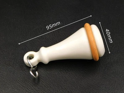 Vintage ancienne poignée tirette en porcelaine de chasse d'eau WC, douche ou a - Photo 1/4