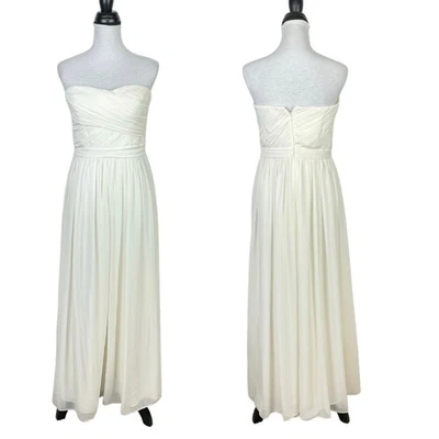 Bill Levkoff 4/6 Ivory White Sweetheart Neck Strapless Formal Gown Dress Women's - Image 1 of 4