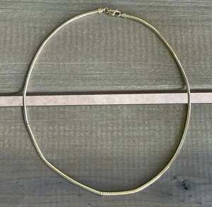 ✅KC Kenneth Cole Vermeil 925 Sterling Silver Gold-Plated Necklace Marked Italy - Picture 1 of 7