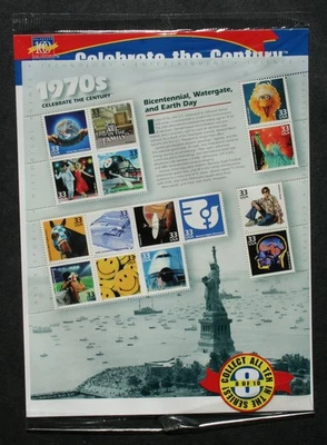 Celebrate the Century, 1 sheet, sealed, 1970s, USPS, Scott #3189 - Image 1 of 2