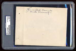 JACK COOMBS SIGNED FULL PAGE PSA/DNA SLABBED AUTOGRAPHED 30 WINS 1910 WSC - Picture 1 of 1